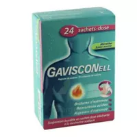 Gavisconell Menthe Sans Sucre, Suspension Buvable 24 Sachets à PODENSAC