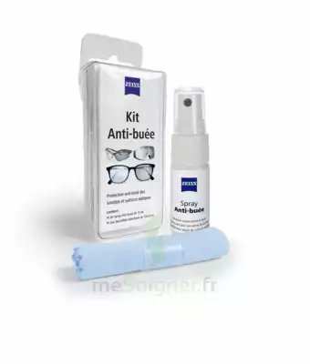Zeiss Kit Spray Antibuée Fl/15ml + Tissu Microfibres à PODENSAC