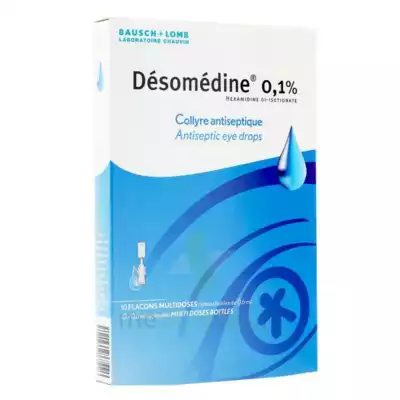 Desomedine 0,1 % Collyre Sol 10fl/0,6ml à PODENSAC